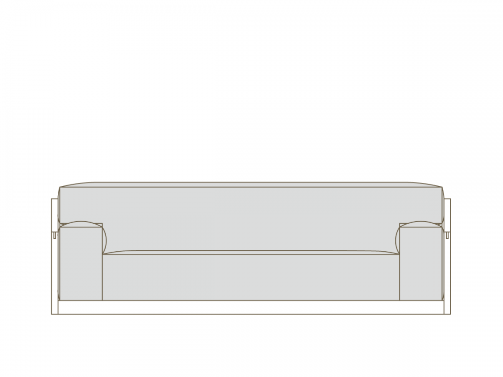 CORNICE block sofa