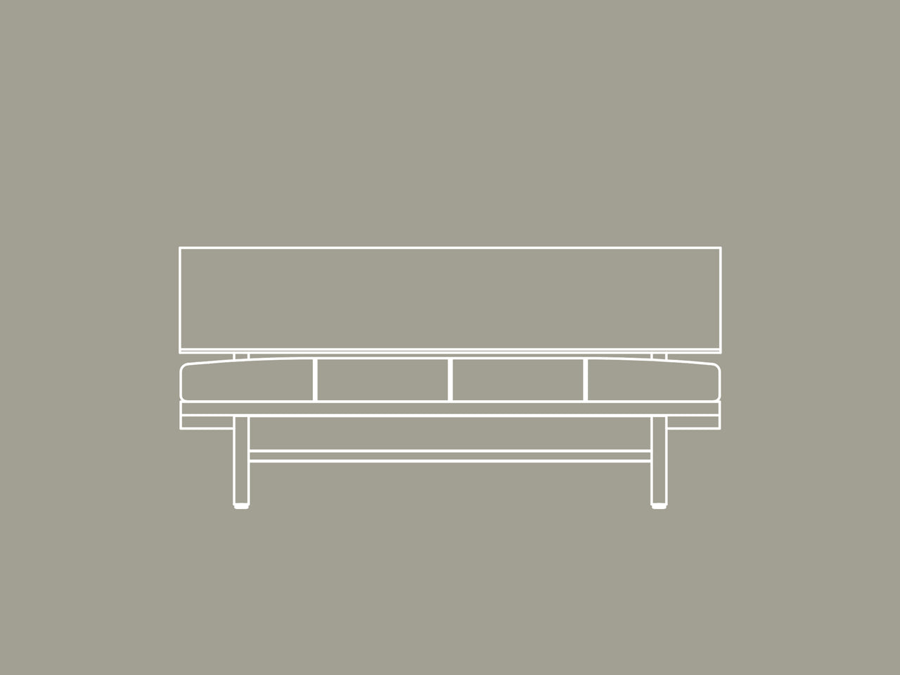 FREX Wood Sofa 126
